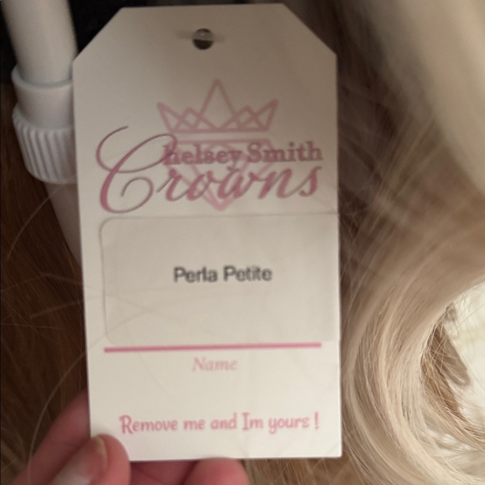 Blonde Icy and Ginger Crown by Chelsey Smith Crowns. Perla Petite. NWT. T part. - Picture 2 of 9